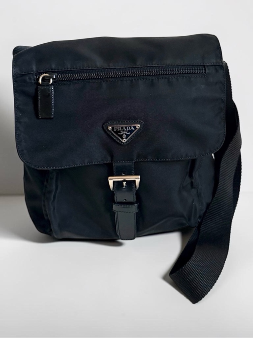 Prada Black Nylon Shoulder Bag